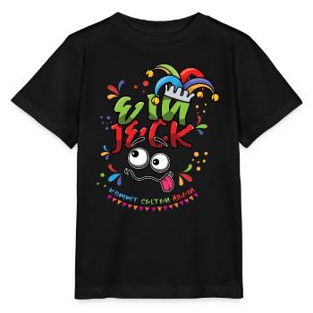 Carnival A Jeck Rarely Comes Alone Colorful - Stanley/Stella MINI CREATOR Kids’ T-Shirt - black - Front - Mikhail (115cm)