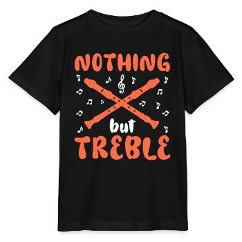 Rien que des aigus Musique folklorique Flûtiste Flûte - T-shirt bio MINI CREATOR Stanley/Stella Enfant - noir - Devant - Mikhail (115cm)