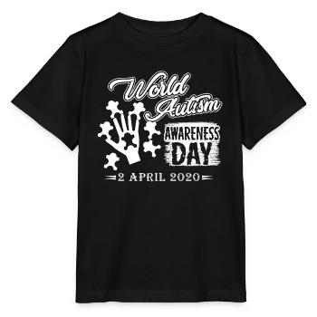 Autism Awareness World Autism Awareness Day - Stanley/Stella MINI CREATOR Kids’ T-Shirt - black - Front - Mikhail (115cm)