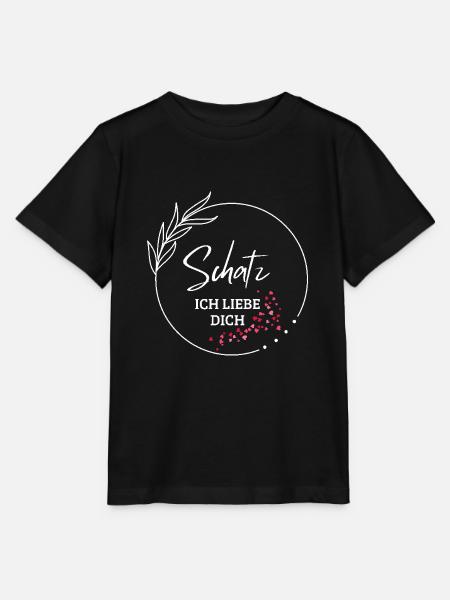 Ich liebe Dich - Stanley/Stella Kinder T-Shirt MINI CREATOR  - Schwarz