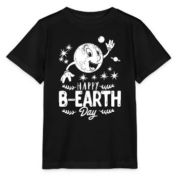 Earth Day Happy B earth Day Earth Day - Stanley/Stella MINI CREATOR Kids’ T-Shirt - black - Front - Mikhail (115cm)