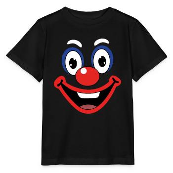 Carnaval Drôle Clown Face Costume - T-shirt bio MINI CREATOR Stanley/Stella Enfant - noir - Devant - Mikhail (115cm)