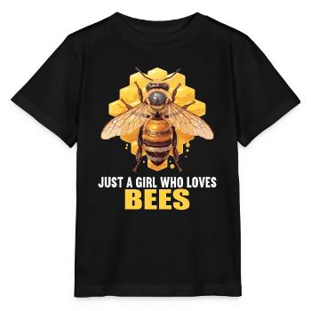 Bienen Biene - Stanley/Stella Kinder T-Shirt MINI CREATOR  - Schwarz - Vorne - Mikhail (115cm)