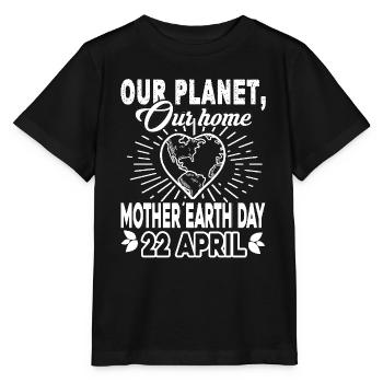 Earth Day Mother Earth Day - Stanley/Stella MINI CREATOR Kids’ T-Shirt - black - Front - Mikhail (115cm)