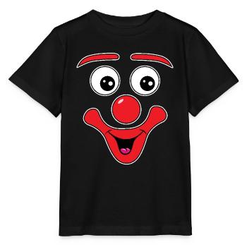 Funny Face Carnival Carnival Party Clown - Stanley/Stella MINI CREATOR Kids’ T-Shirt - black - Front - Mikhail (115cm)