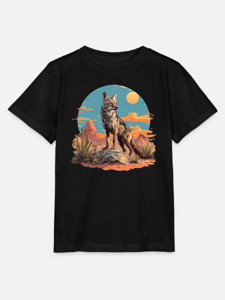 Schakale Schakal - Stanley/Stella Kinder T-Shirt MINI CREATOR - Schwarz
