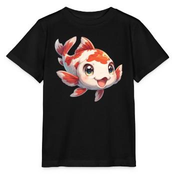 Koi Koi Carp - Stanley/Stella MINI CREATOR Kids’ T-Shirt - black - Front - Mikhail (115cm)