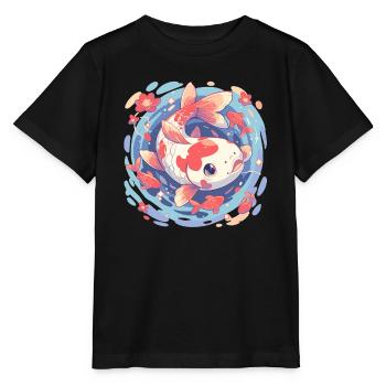 Koi Koi Carp - Stanley/Stella MINI CREATOR Kids’ T-Shirt - black - Front - Mikhail (115cm)