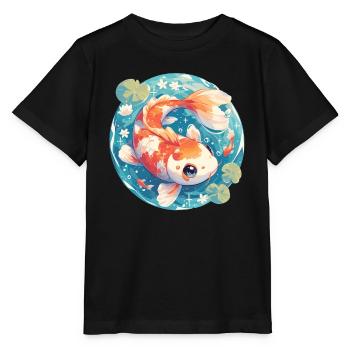 Koi Koi Carp - Stanley/Stella MINI CREATOR Kids’ T-Shirt - black - Front - Mikhail (115cm)