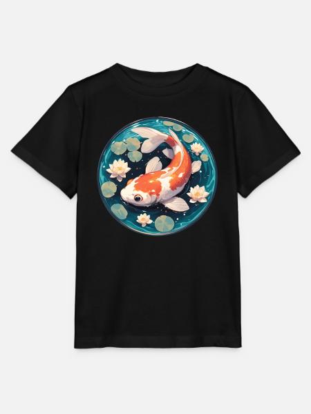 Kois Koi Karpfen - Stanley/Stella Kinder T-Shirt MINI CREATOR  - Schwarz