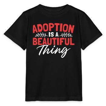 L’adoption est une belle chose Gotcha Day Foster - T-shirt bio MINI CREATOR Stanley/Stella Enfant - noir - Devant - Mikhail (115cm)
