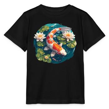 Koi Koi Carp - Stanley/Stella MINI CREATOR Kids’ T-Shirt - black - Front - Mikhail (115cm)