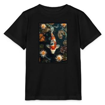 Koi Koi Carp - Stanley/Stella MINI CREATOR Kids’ T-Shirt - black - Front - Mikhail (115cm)