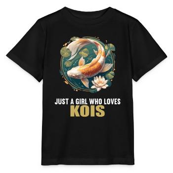 Koi Koi Carp - Stanley/Stella MINI CREATOR Kids’ T-Shirt - black - Front - Mikhail (115cm)