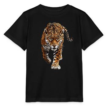 Jaguare Jaguar - Stanley/Stella Kinder T-Shirt MINI CREATOR  - Schwarz - Vorne - Mikhail (115cm)