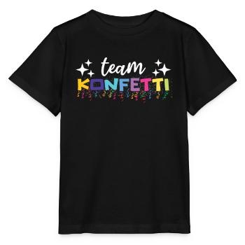 Costume de fête Confettis de l’équipe du carnaval - T-shirt bio MINI CREATOR Stanley/Stella Enfant - noir - Devant - Mikhail (115cm)
