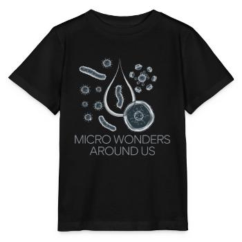 ORGANISME MICROSCOPIQUE - T-shirt bio MINI CREATOR Stanley/Stella Enfant - noir - Devant - Mikhail (115cm)
