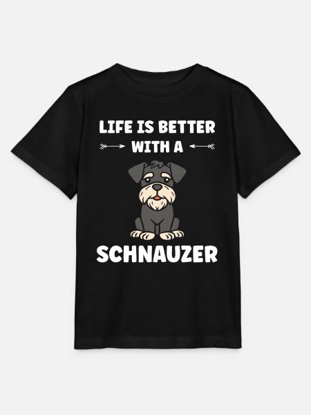 Schnauzer - Stanley/Stella Kinder T-Shirt MINI CREATOR - Schwarz