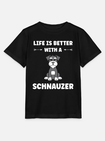 Schnauzer - Stanley/Stella Kinder T-Shirt MINI CREATOR - Schwarz