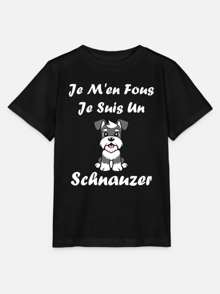 Schnauzer - Stanley/Stella Kinder T-Shirt MINI CREATOR - Schwarz