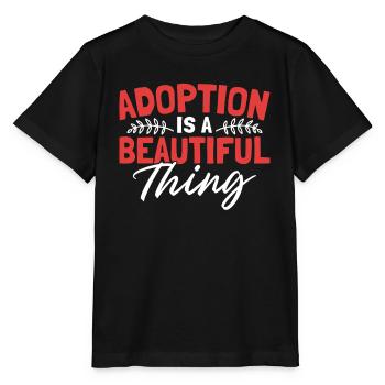 L’adoption est une belle chose Gotcha Day Foster - T-shirt bio MINI CREATOR Stanley/Stella Enfant - noir - Devant - Mikhail (115cm)