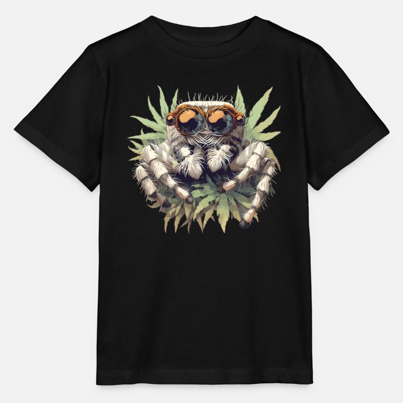 Jumping Spider Springspinnen Springspinne - Stanley/Stella Kinder T-Shirt MINI CREATOR - Schwarz