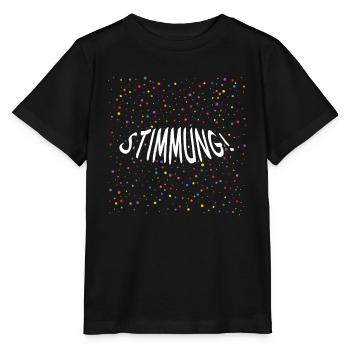 Carnival Mood Colorful Dots Confetti - Stanley/Stella MINI CREATOR Kids’ T-Shirt - black - Front - Mikhail (115cm)