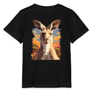 Kangaroos Kangaroo - Stanley/Stella MINI CREATOR Kids’ T-Shirt - black - Front - Mikhail (115cm)