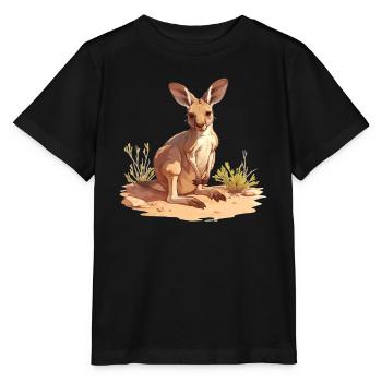 Kangaroos Kangaroo - Stanley/Stella MINI CREATOR Kids’ T-Shirt - black - Front - Mikhail (115cm)