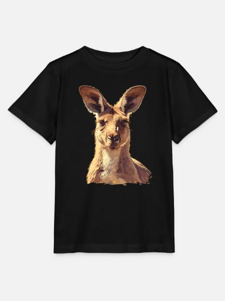 Kängurus Känguru - Stanley/Stella Kinder T-Shirt MINI CREATOR - Schwarz