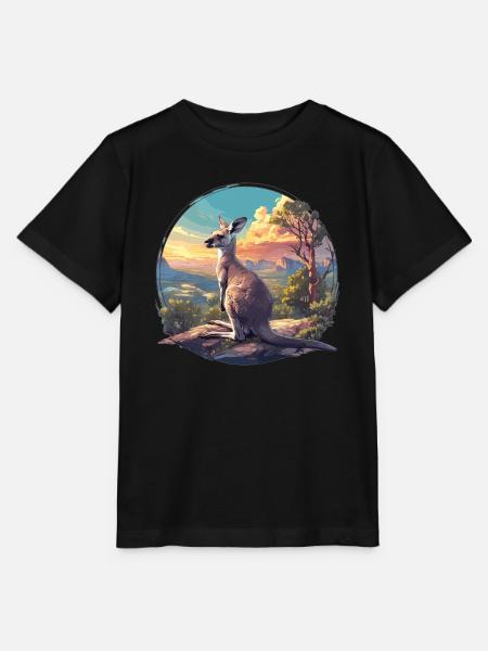Kängurus Känguru - Stanley/Stella Kinder T-Shirt MINI CREATOR - Schwarz
