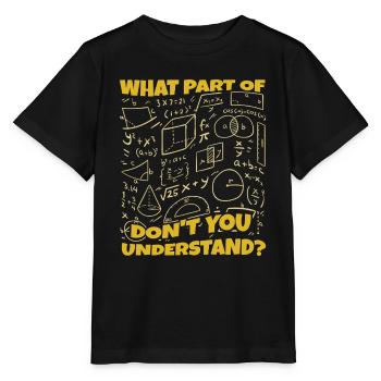 Pi Day: What don't you understand? - Stanley/Stella MINI CREATOR Kids’ T-Shirt - black - Front - Mikhail (115cm)