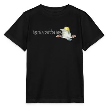 Niedlicher Maulwurf-Gärtner Cute Mole Gardener - Stanley/Stella Kinder T-Shirt MINI CREATOR  - Schwarz - Vorne - Mikhail (115cm)