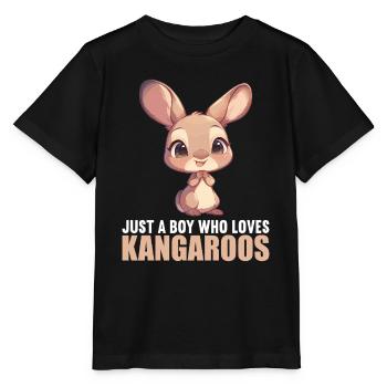 Kangaroos Kangaroo - Stanley/Stella MINI CREATOR Kids’ T-Shirt - black - Front - Mikhail (115cm)