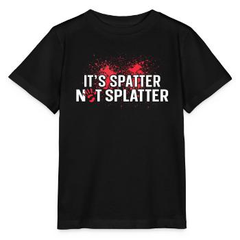 Ses éclaboussures ne sont pas des éclaboussures Scène de crime médico-légale - T-shirt bio MINI CREATOR Stanley/Stella Enfant - noir - Devant - Mikhail (115cm)