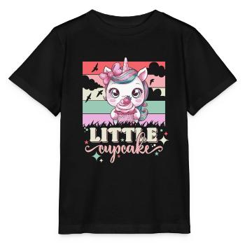 Licorne Petit Cupcake Fille Licorne Fraise - T-shirt bio MINI CREATOR Stanley/Stella Enfant - noir - Devant - Mikhail (115cm)