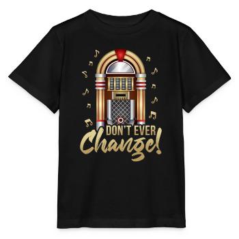 Ne changez jamais de juke-box de machine à musique rétro - T-shirt bio MINI CREATOR Stanley/Stella Enfant - noir - Devant - Mikhail (115cm)