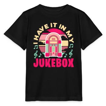 Je l’ai dans mon jukebox Retro Music Collector - T-shirt bio MINI CREATOR Stanley/Stella Enfant - noir - Devant - Mikhail (115cm)