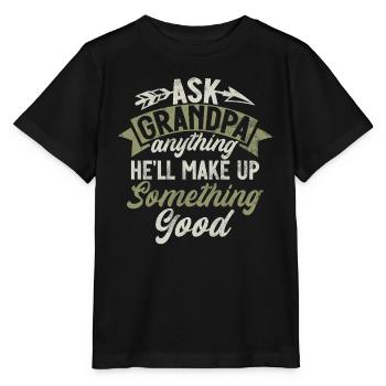 Grand-père Grand-père Pops Grand-parent - T-shirt bio MINI CREATOR Stanley/Stella Enfant - noir - Devant - Mikhail (115cm)