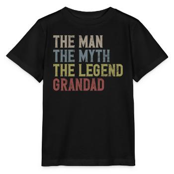 Grand-père Grand-père Pops Grand-parent - T-shirt bio MINI CREATOR Stanley/Stella Enfant - noir - Devant - Mikhail (115cm)