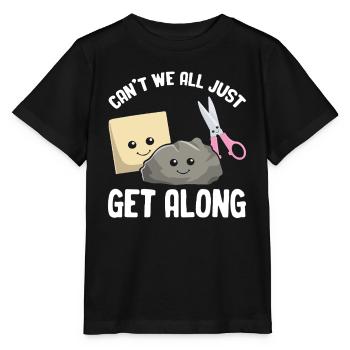 Ne pouvons-nous pas tous nous entendre Funny Games Rock - T-shirt bio MINI CREATOR Stanley/Stella Enfant - noir - Devant - Mikhail (115cm)