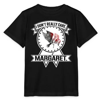 Je m’en fiche Margaret Eagle Gift - T-shirt bio MINI CREATOR Stanley/Stella Enfant - noir - Devant - Mikhail (115cm)