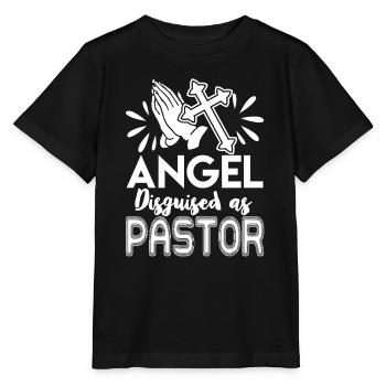 Pastor Angel Disguise As Pastor - Stanley/Stella MINI CREATOR Kids’ T-Shirt - black - Front - Mikhail (115cm)