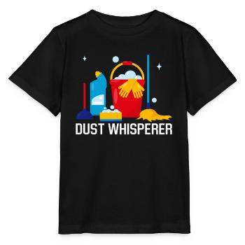 Staubflüsterer Lustiger Reiniger Housekeeping - Stanley/Stella Kinder T-Shirt MINI CREATOR  - Schwarz - Vorne - Mikhail (115cm)