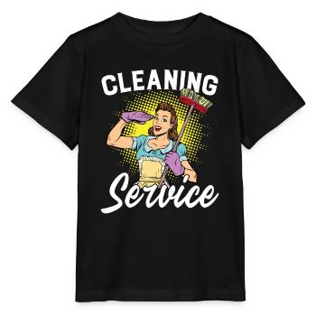 Service de nettoyage Femme de ménage Aspirateur Drôle - T-shirt bio MINI CREATOR Stanley/Stella Enfant - noir - Devant - Mikhail (115cm)