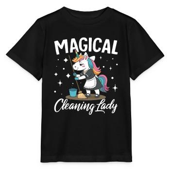 Femme de ménage Femme de ménage Femme de ménage drôle Nettoyeur - T-shirt bio MINI CREATOR Stanley/Stella Enfant - noir - Devant - Mikhail (115cm)