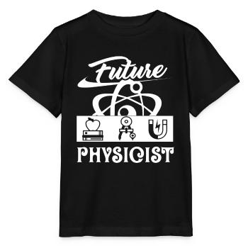 Physicist Future Physicist - Stanley/Stella MINI CREATOR Kids’ T-Shirt - black - Front - Mikhail (115cm)