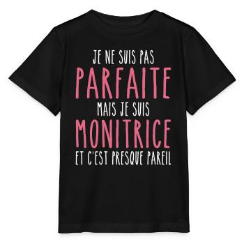 Nicht perfekt, aber ich bin ein Monitor - Stanley/Stella Kinder T-Shirt MINI CREATOR  - Schwarz - Vorne - Mikhail (115cm)