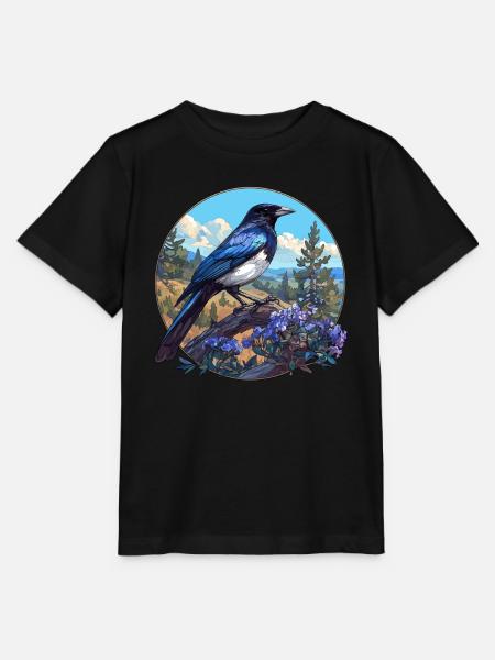 Elstern Elster - Stanley/Stella Kinder T-Shirt MINI CREATOR  - Schwarz