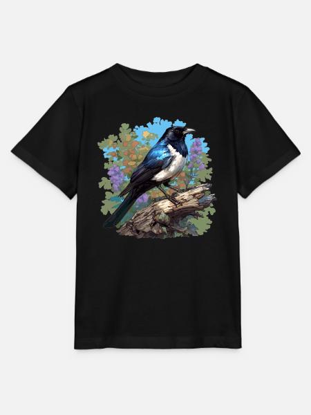 Elstern Elster - Stanley/Stella Kinder T-Shirt MINI CREATOR  - Schwarz